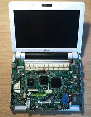 Asus eee pc 901 замена ssd